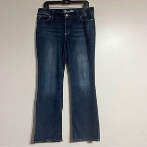 Wrangler Jeans Women's 13x34 Boot Cut‎ Denim Dark Wash Stretch Western 09MWZDO
